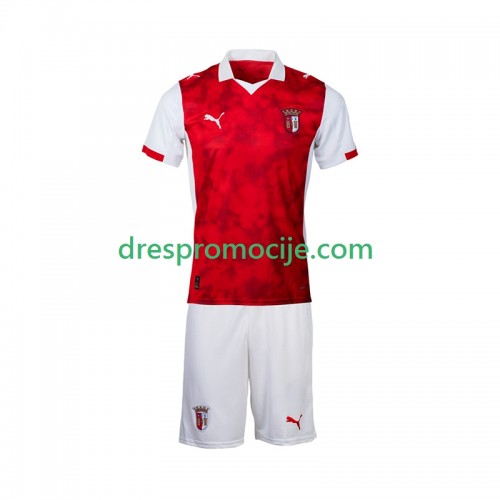 SC Braga Dres Dječji Domaći 2025/2026 Kratkih Rukava SC Braga Dres Dječji Domaći 2025/2026 Kratkih Rukava